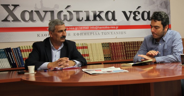Μιλώντας στα "Χ.ν." ο κ. Ντουντουλάκης έθεσε ως πρώτη προτεραιότητα εφόσον εκλεγεί, την αντιμετώπιση των προβλημάτων της καθημερινότητας
