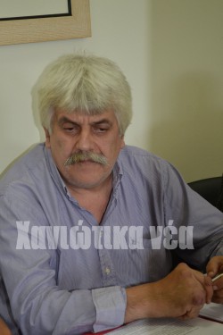 ο υπεύθυνος για την δακοκτονία στον δήμο Πλατανιά, κ. Γ. Λουφαρδάκης
