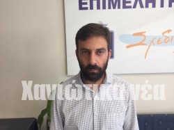 Ο πρόεδρος του Συλλόγου Ελαιουργών Νομού Χανίων Μιχάλης Χαιρετάκης