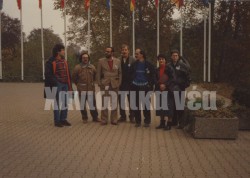 Χανιώτες που βρέθηκαν στο Στρασβούργο για να διαμαρτυρηθούν στο ευρωκοινοβούλιο για την κράτηση των 4.
