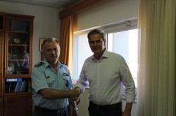Από την επίσκεψη Φραγκάκη στο Αστυνομικό Μέγαρο