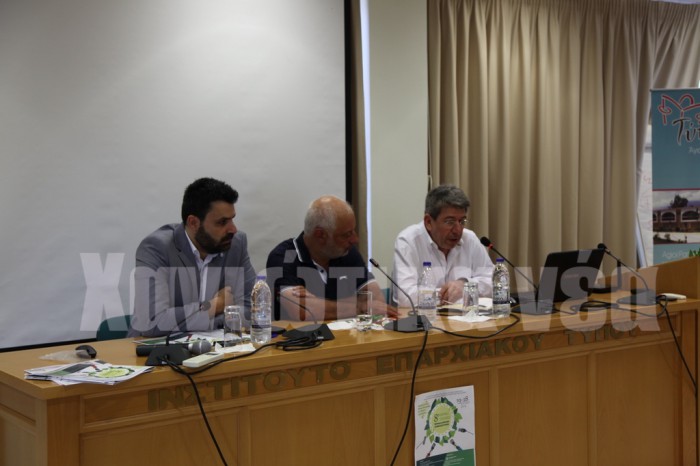 Από αριστερά: Π. Περάκης, Αντ. Σκαμνάκης και Γ. Πλειός