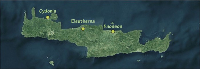 Η αρχαία Ελεύθερνα βρίσκεται στο νομό Ρεθύμνης