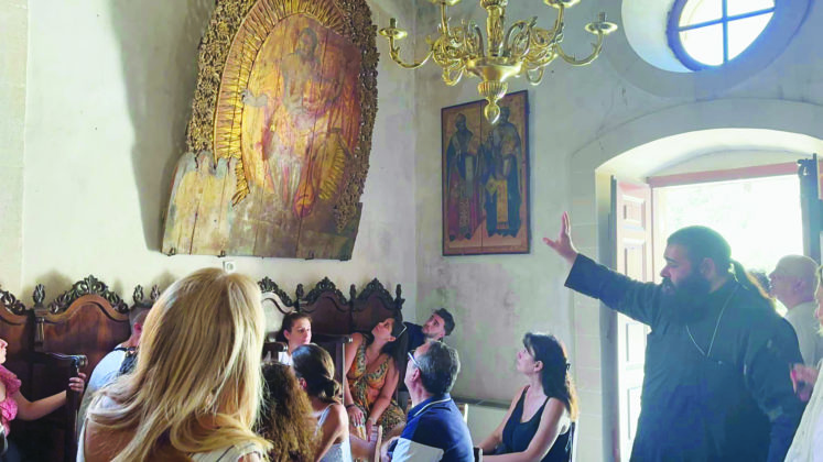 Από την ξενάγηση στη Μονή Αρκαδίου